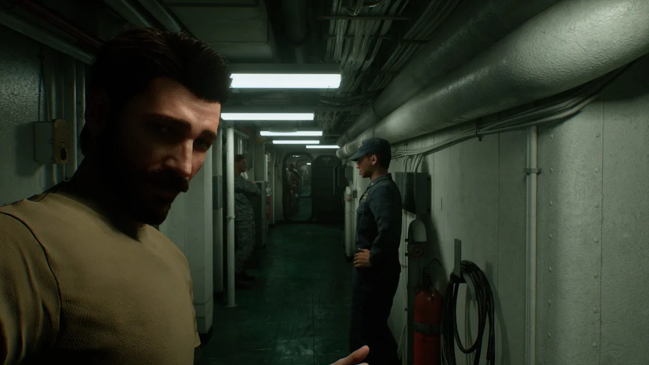 لعبة Ace Combat 8: Wings of Theve توفر منظور الشخص الأول في المشاهد القصصية.